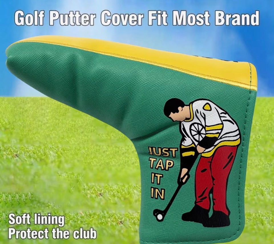 “Just tap it in” putter cover