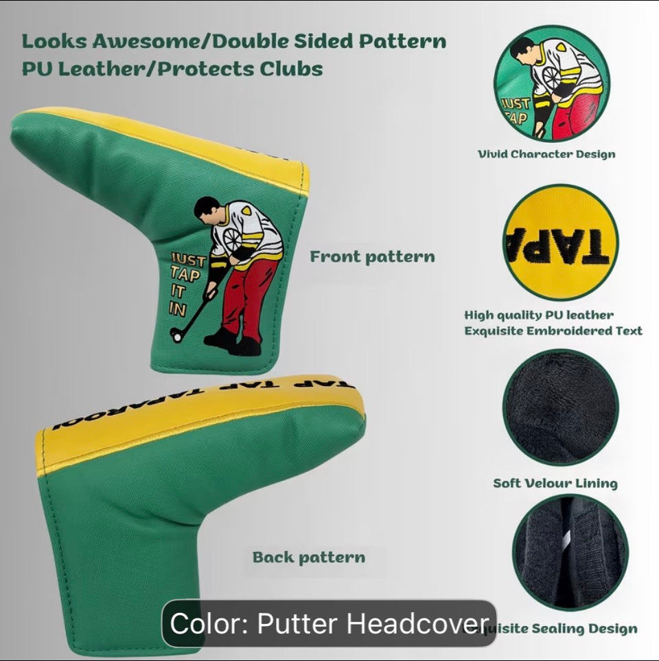 “Just tap it in” putter cover