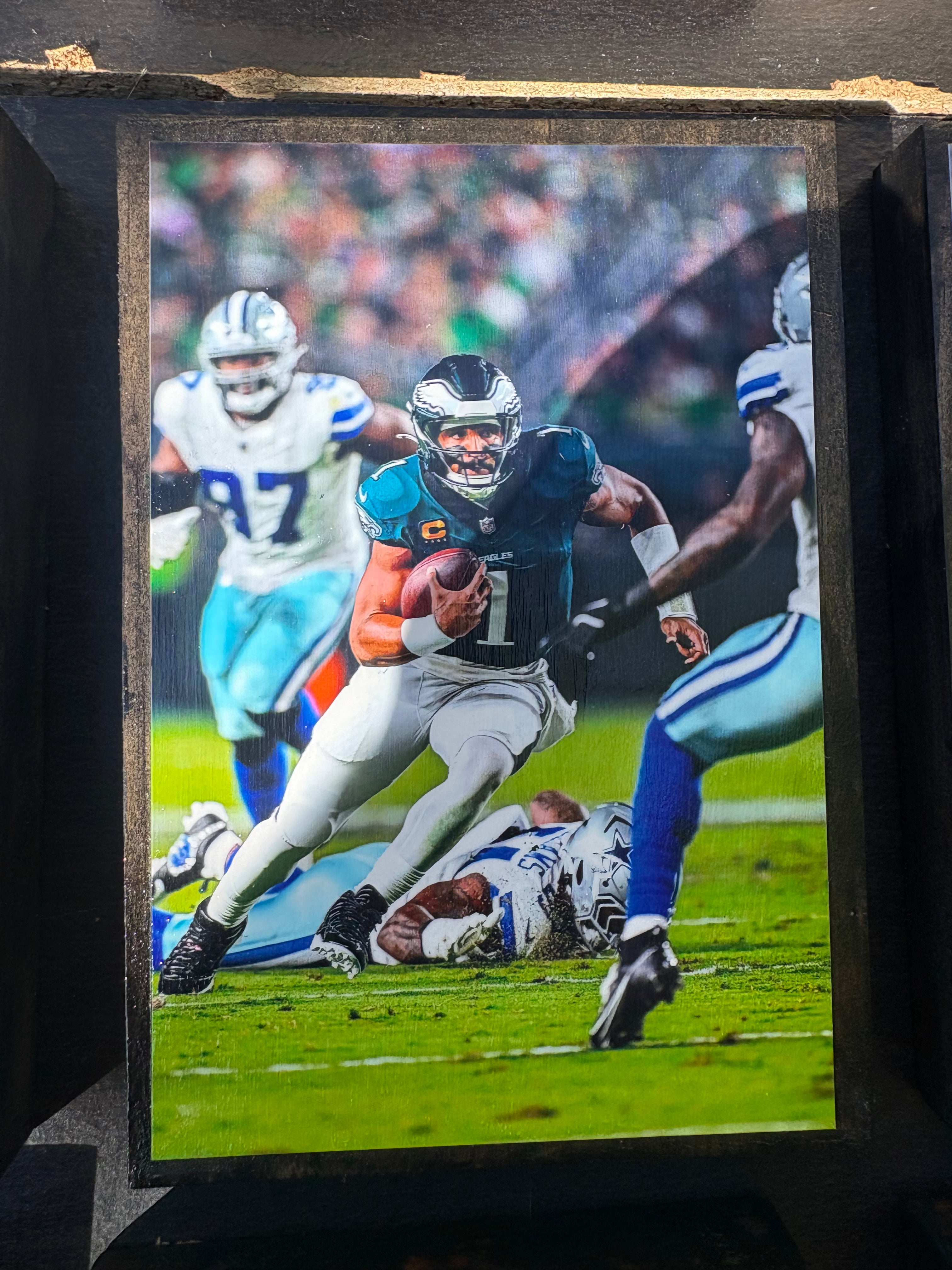 Jalen Hurts plaque
